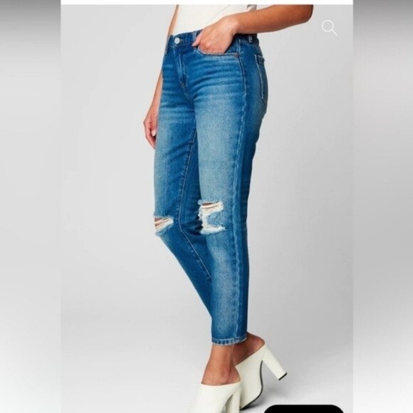 NWT BlankNYC | The Ludlow crop girlfriend size 29  distress 100% organic cotton - Picture 3 of 11